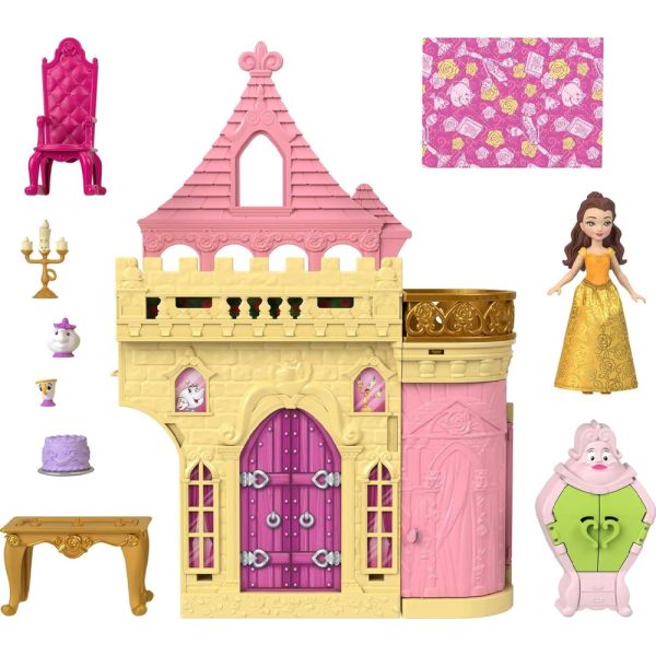Castillo de Bella Mattel Disney Princesas (HLW94) con Accesorios