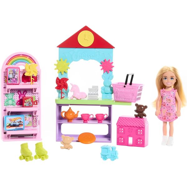 Muñeca Mattel Barbie Chelsea Can Be… Tienda de Juguetes (HNY59) con Accesorios