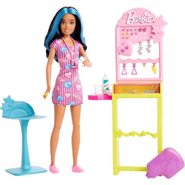 Muñeca Mattel Barbie Skipper Perforadora de Orejas (HKD78) con Accesorios