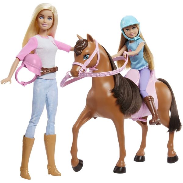 Muñeca Mattel Barbie Lecciones de Montar a Caballo con Stacie (GXD65)