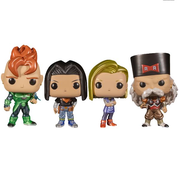 Set de Muñecos Funko Pop Dragon Ball Z Exclusive Androides - 4 piezas