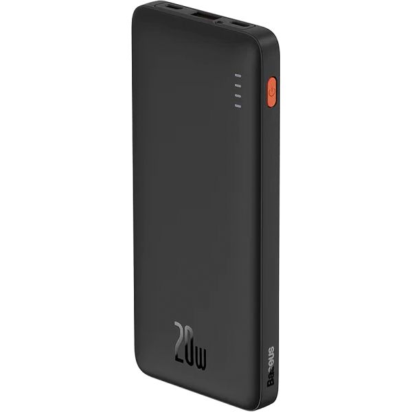 Cargador Portátil Baseus Airpow 20 W 10.000 mAh USB-A + USB-C + Micro-USB - Negro (PPQD090001)