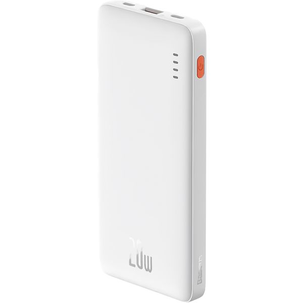 Cargador Portátil Baseus Airpow 20 W 10.000 mAh USB-A + USB-C + Micro-USB - Blanco (PPQD090002)