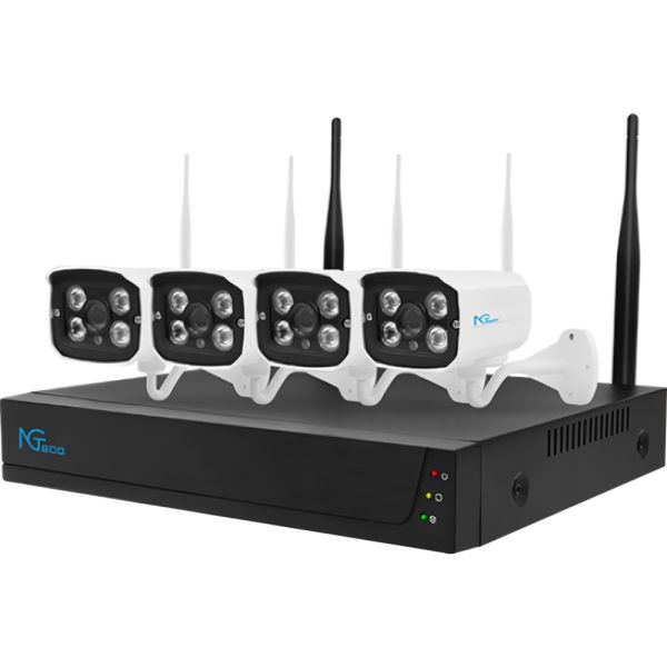 Kit CCTV de Vigilancia NGTeco NG-V400 4 Cámaras Wi-Fi