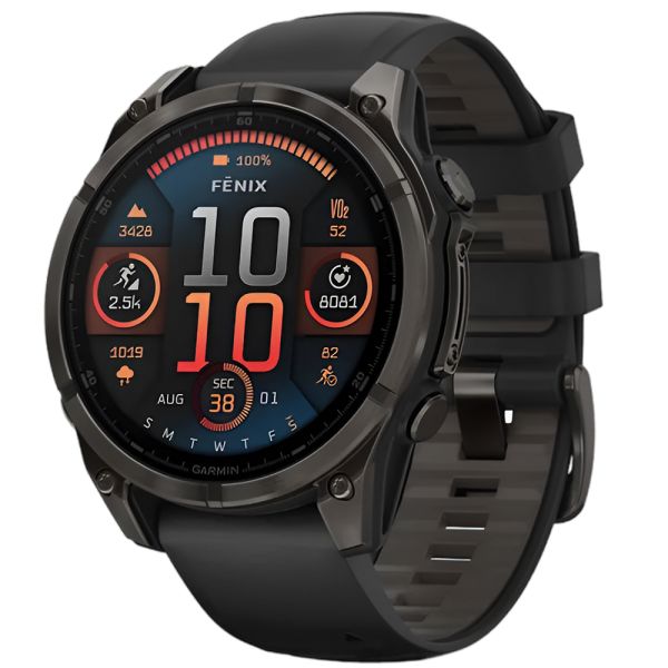 Reloj Smartwatch Garmin Fenix 8 Sapphire Amoled - Negro (010-02904-20)