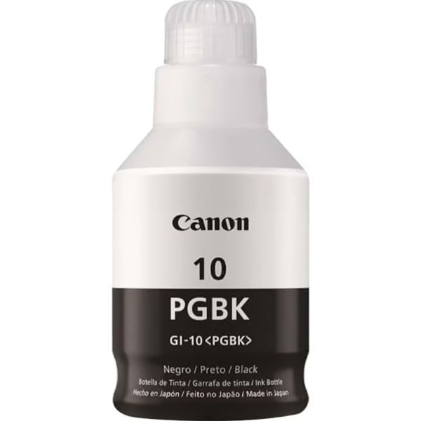 Botella de Tinta Canon GI-10 - Negro 170mL