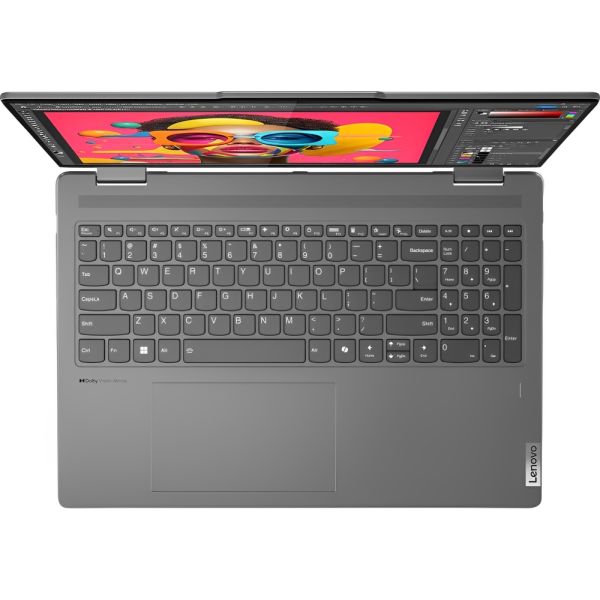 Notebook Lenovo Yoga 7 2 en 1 16IML9 16" Intel Core Ultra 7-155U 16 GB LPDDR5X 1 TB GB SSD Touch - Storm Grey (83DL0002US)