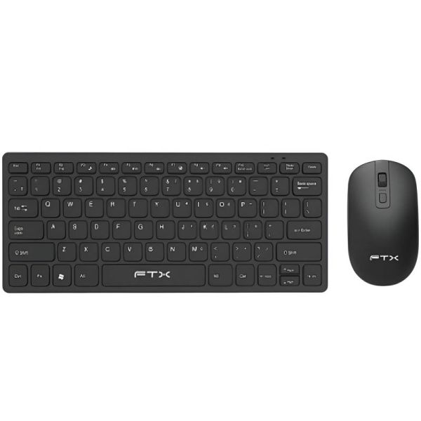 Kit Teclado + Mouse FTX GK03 Inalámbrico - Negro (Portugués)