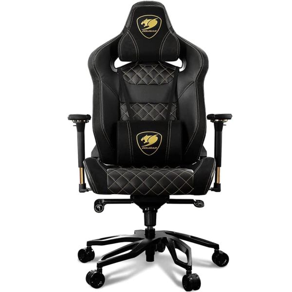 Silla de Escritorio Gamer Cougar Armor Titan Pro Royal 4D - Negro/Dorado
