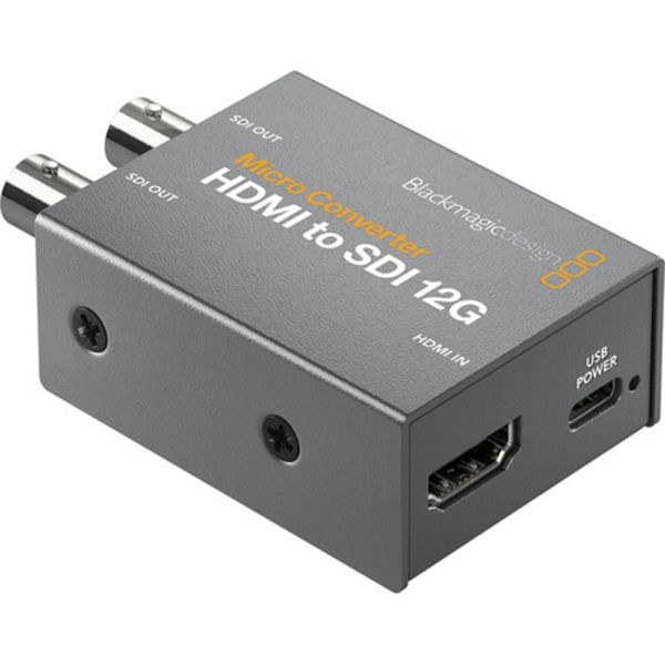 Micro Convertidor Blackmagic Design HDMI a SDI 12G (CONVCMIC/HS12G/WPSU)