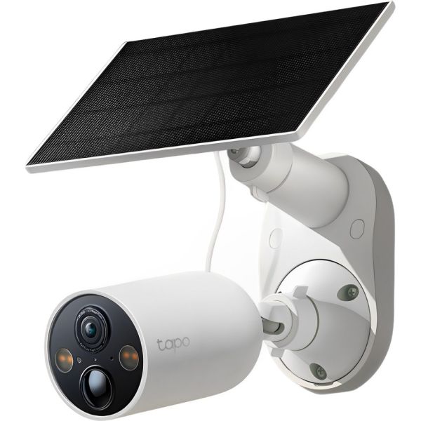 Cámara de Vigilancia IP TP-Link Tapo C425 QHD Wifi con Panel Solar - Blanco/Negro