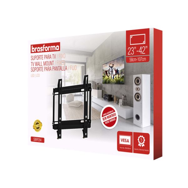Soporte para TV Brasforma SBRP204 - Negro