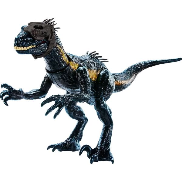 Dinosaurio de Juguete Mattel Jurassic World Dino Trackers Indoraptor Rastrea y Ataca  (HKY11)