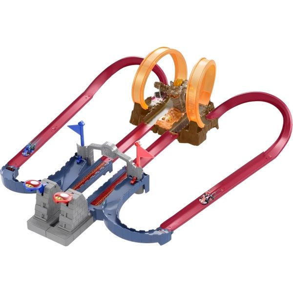 Pista de Juguete Mattel Hot Wheels Mario Kart Bowser's Castle Trackset (GNM22)