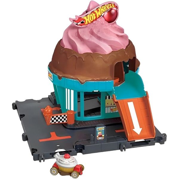 Pista de Vehículo Hot Wheels Heladería (HTN77)