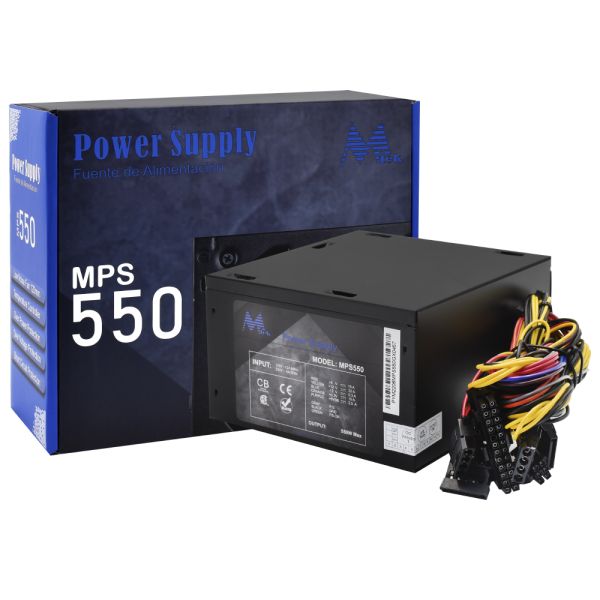 Fuente de Alimentación Mtek MPS-550 550W