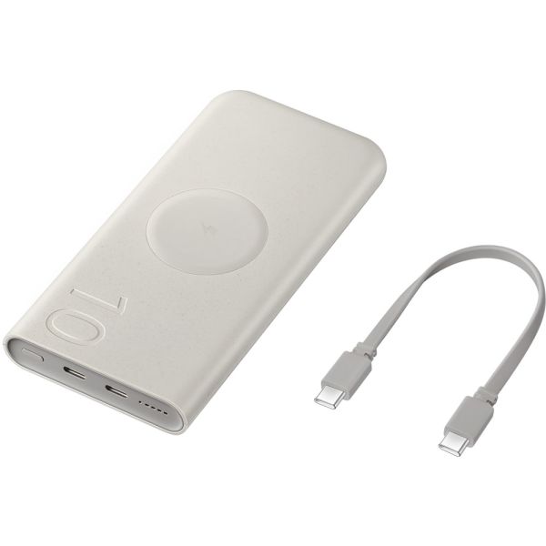 Cargador Inalámbrico Samsung U2510 EB-U2510XUEGWW 10000 mAh USB-C - Beige