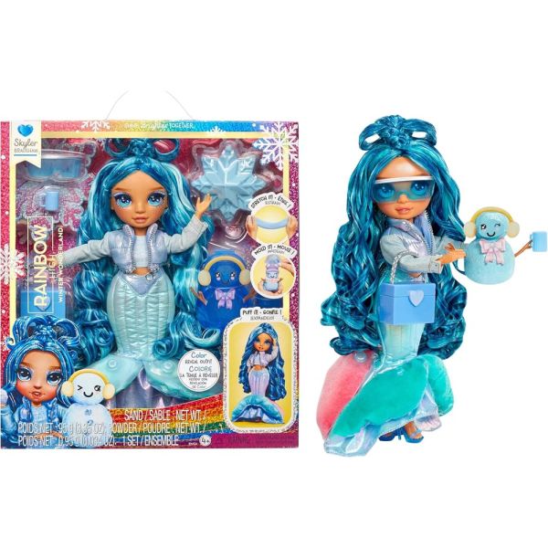 Muñeca Rainbow High Winter Wonderland Skyler con Accesorios
