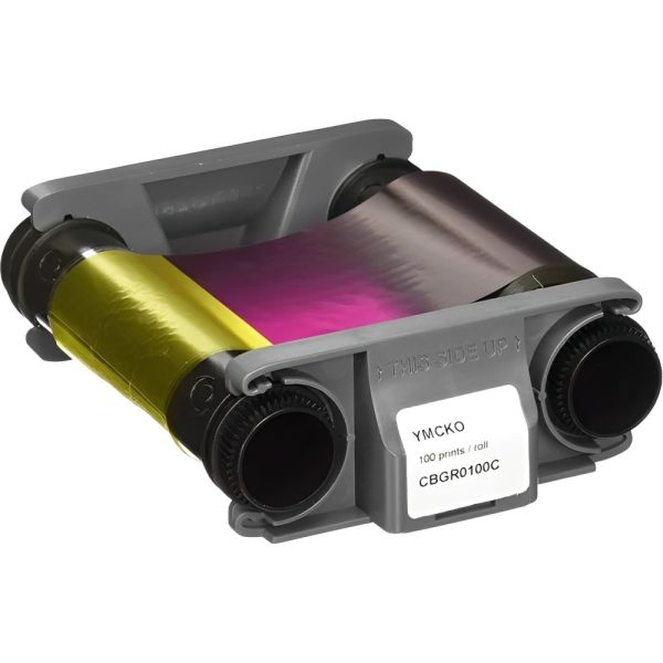 Cinta de Impresión Badgy Evolis CBGR0500K Color (100 impresiones)
