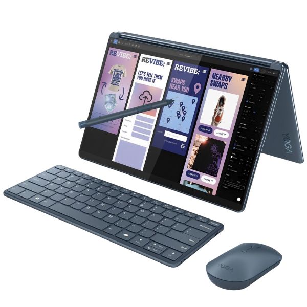 Notebook Lenovo Yoga Book 9i Duo OLED 13.3" Intel Core Ultra 7-155U 16 GB LPDDR5x 1 TB SSD Touch - Tidal Teal (83FF0000US)