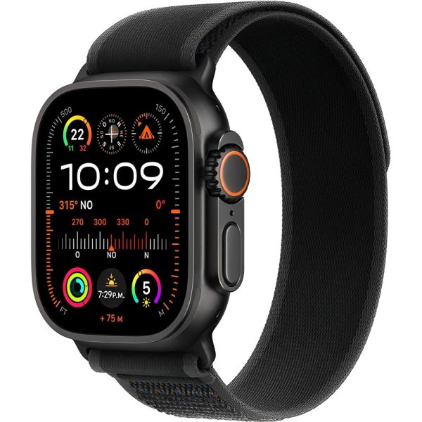 Apple Watch Ultra 2 (GPS + Cellular caja de titanio en negro y correa loop en color negro 49 mm S/M MX4U3BE/A