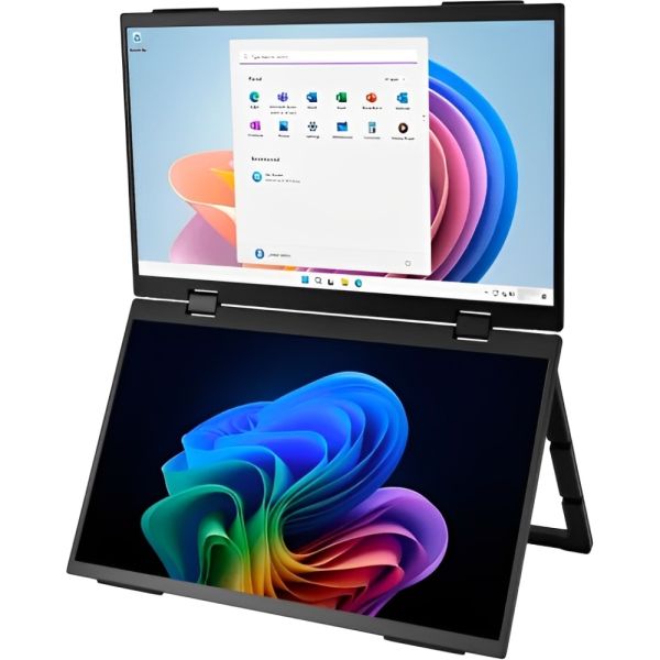 Monitor Portátil Dual BAK BK-P1561-B IPS 15.6" Full HD - Negro