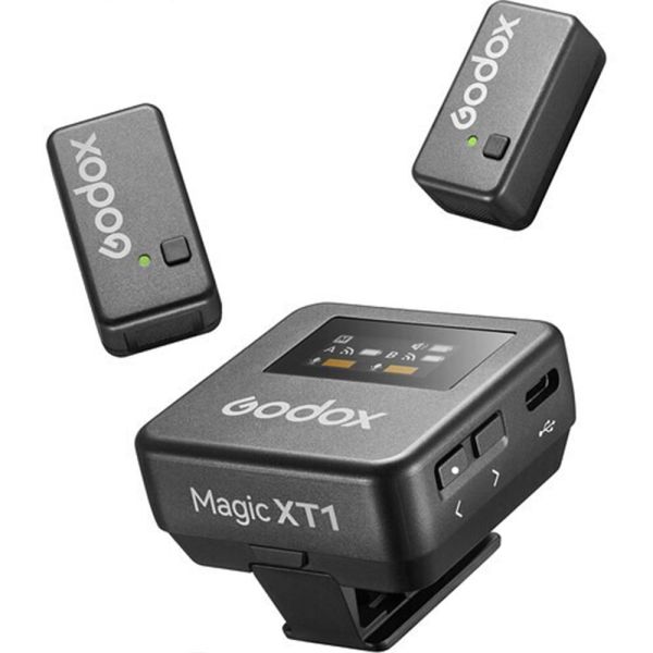 Sistema de Micrófono Godox Magic XT1-CL 2TX+1RX Inalámbrico