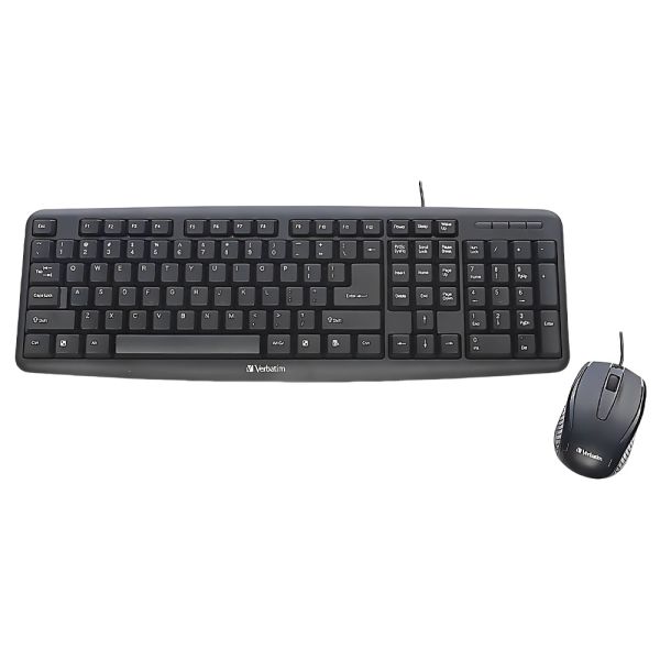 Kit Teclado + Mouse Verbatim 99202 - Negro