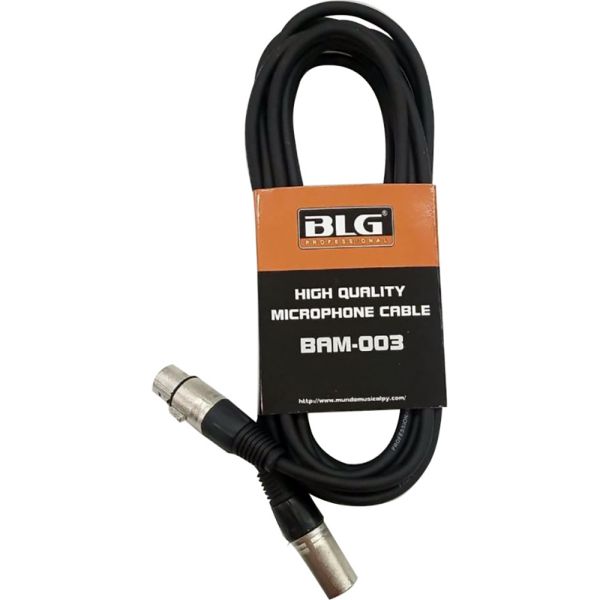 Cable BLG XLR para Micrófono BAM-003 Macho/Hembra – 10 Metros