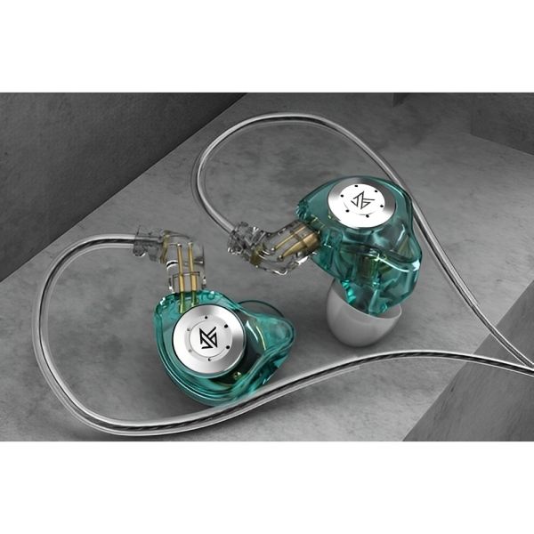 Auricular Retorno KZ EDX Pro 3.5 mm - Cyan