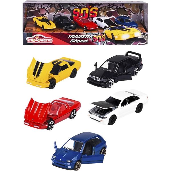 Set de Auto Majorette Youngster (90's) - 5 piezas