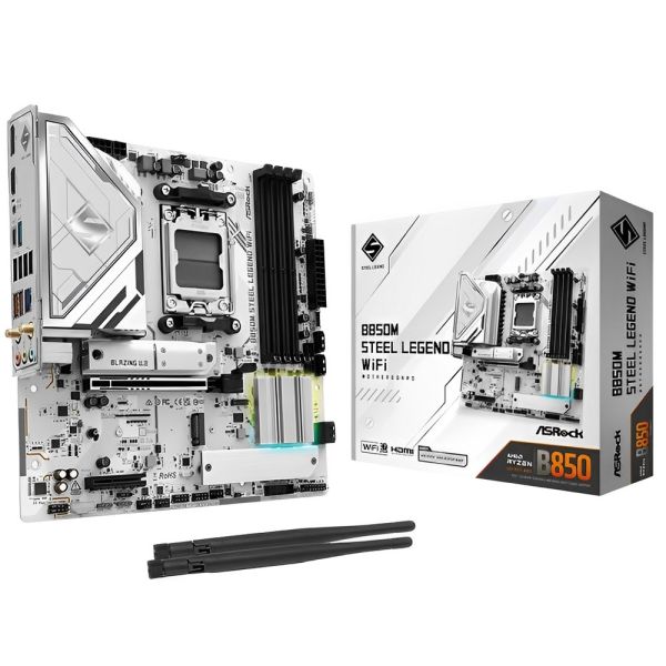 Placa Madre ASRock B850M Steel Legend Wi-Fi AM5 DDR5
