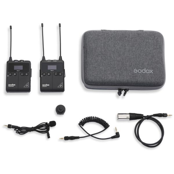 Micrófono Godox WMICS1 KIT 1 RX+TX Inalámbrico para Cámara - Negro