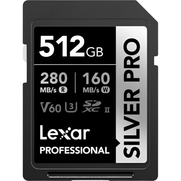 Memoria SD Laxer Profesional Silver Pro 280-160MB/s C10 512 GB (LSDSIPR512G-BNNNG)