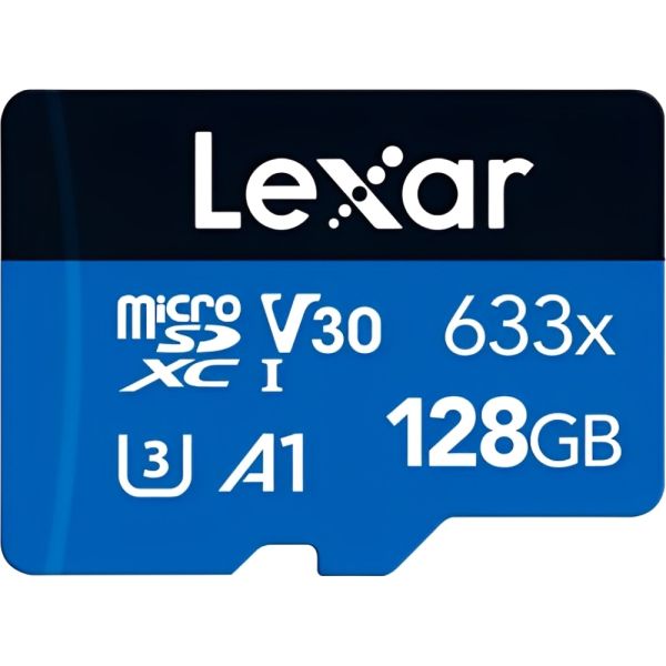 Memoria Micro SD Lexar High-Performance 633x 100-45 MB/s C10 128 GB (LSDMI128BB633A)