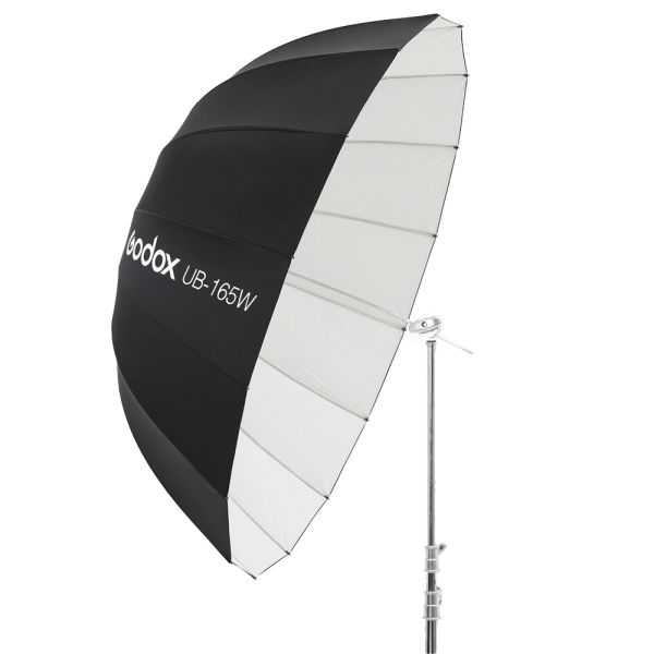 Sombrilla de Estudio Fotográfico Godox UB-165W - Negro/Blanco 165cm