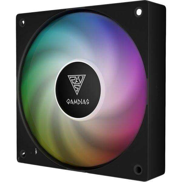 Cooler Gamdias Notus M1-1201 ARGB para Gabinete - Negro