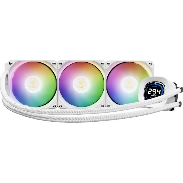 Cooler Líquido Gamdias Aura GL360 Digital ARGB para CPU - Blanco