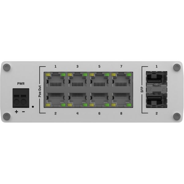 Switch Industrial Teltonika TSW200 Gigabit/2SFP/POE+ - Blanco