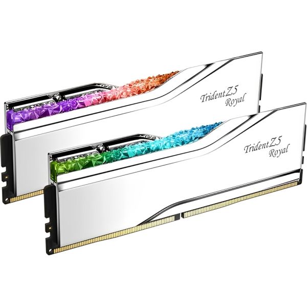 Memoria RAM DDR5 G.Skill Trident Z5 Royal RGB 6400 MHz 32 GB (2 x 16 GB) - Blanco (F56400J3239G16GX2TR5-TR5S)