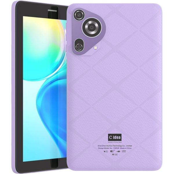 Kit Tablet C Idea CM528 7" Wi-Fi 256 GB - Purple + Accesorios