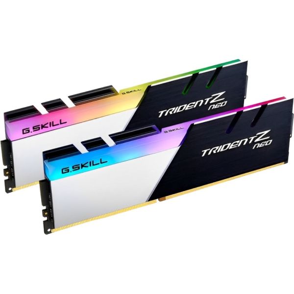 Memoria RAM DDR4 G.Skill Trident Z Neo RGB 3200 MHz 32 GB (2 x 16 GB) - Negro/Plata (F4-3200C16D-32GTZN)