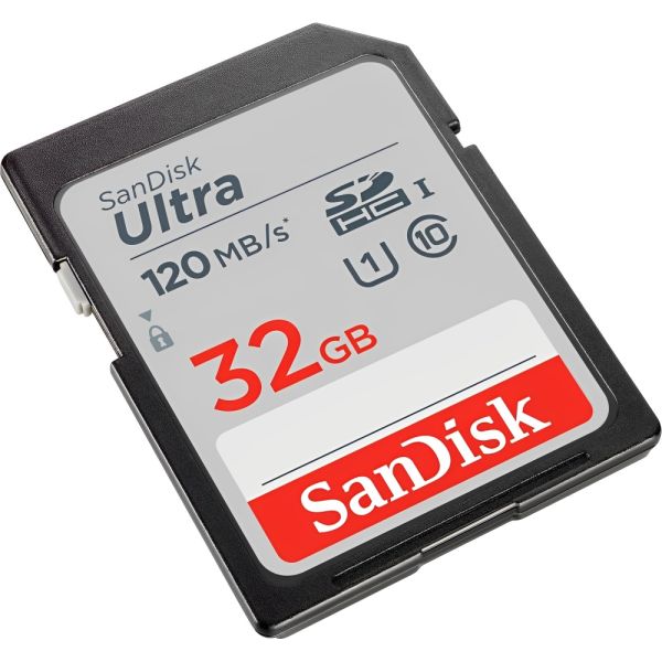 Memoria SD SanDisk Ultra 120 MB/s C10 UHS-I 32 GB (SDSDUN4-032G-GN6IN)