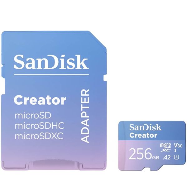 Memória Micro SD SanDisk Creator UHS-I U3 V30 4K