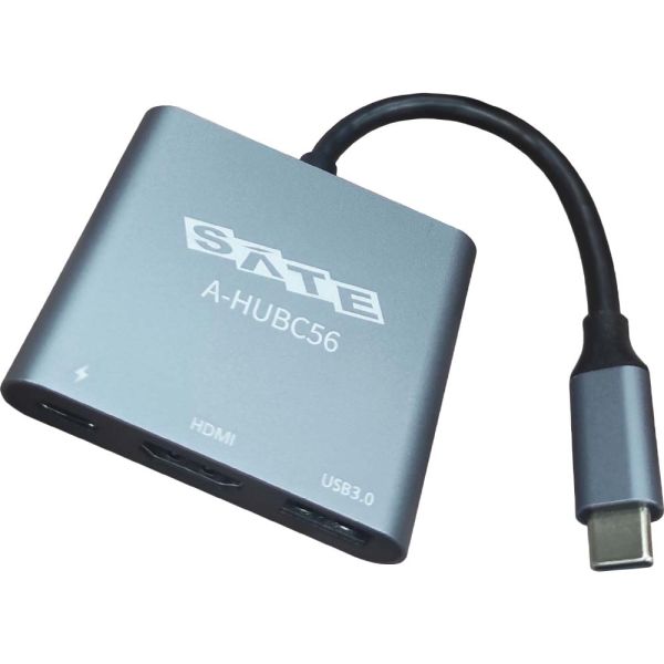 Hub Satellite A-HUBC56 3 en 1 - Negro/Gris Oscuro