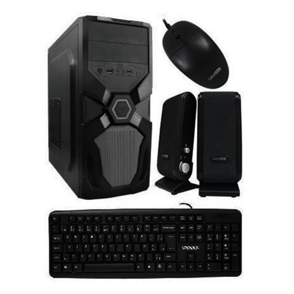 Kit Gabinete Satellite K731 + Teclado (Español) + Mouse + Speaker + Fuente (200 w)